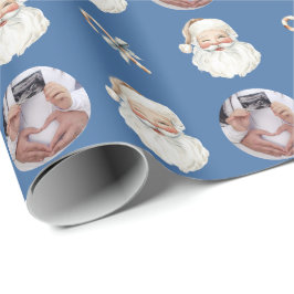 Rolig anpassad fotobebisannonsering jul presentpapper
