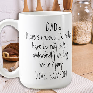 Rolig Anpassad Hund Pappa Kaffemugg