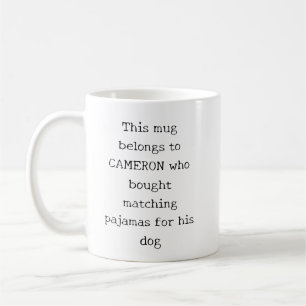 Rolig anpassad julcitat för hundälskare kaffemugg