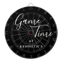Rolig anpassad minimalistisk svart-vit Game Time m