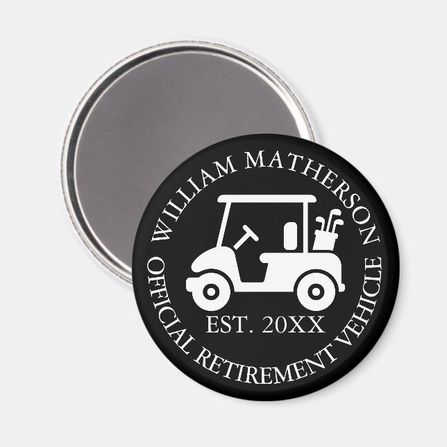 Rolig anpassad pensionskärrvagn  magnet (Front/Back)