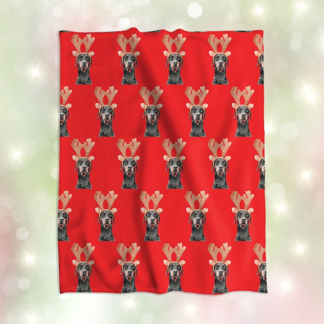 Rolig anpassad sällskapsdjur ansikte foto jul fleecefilt (Funny Christmas Custom Pet Face Photo Fleece Blanket
)