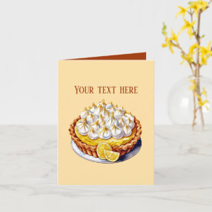 Rolig anpassningsbar lemon pie kort