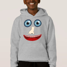 Rolig ansiktehoodie