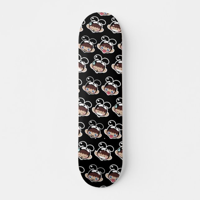 Rolig ansikteSkateboard Mini Skateboard Bräda 18,7 Cm (Framsida)