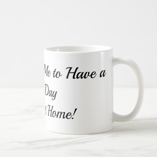 Rolig anställd 330ml kaffemugg (Höger)