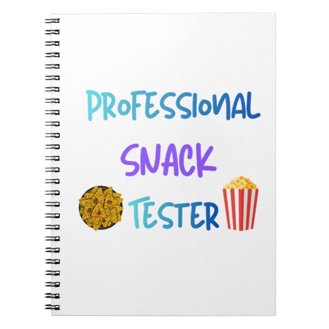Rolig anteckningsbok för proffsiga snackbarnstesta (Framsidan)