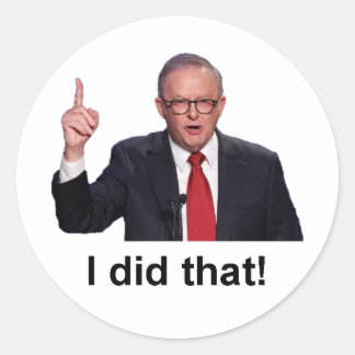 Rolig Anthony Albanese Jag Gjorde Det Dekal Kliste Runt Klistermärke