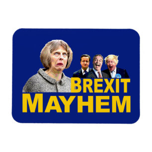 ROLIG ANTI BREXIT, skämt för Theresa maj"Brexit Magnet