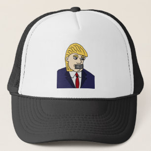 Rolig Anti Donald Trump politisk tecknad Truckerkeps