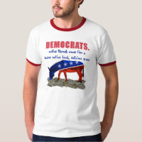 Rolig Anti-Obama Anti-Demokratisk Herr T-Shirt