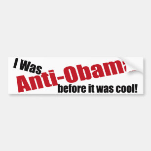 Rolig Anti-Obama bildekal