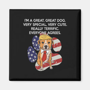 Rolig Anti President Donald Trump Hund Rolig Polit Magnet
