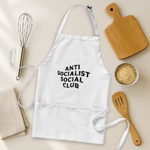 Rolig Anti Socialist Social Klubb Socialism Förkläde