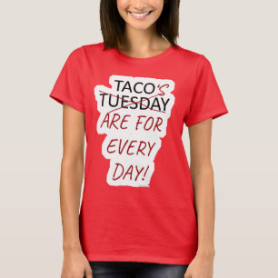 Rolig anti-taco tisdag design t shirt