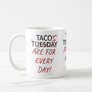 Rolig anti-taco tisdags slogan kaffemugg
