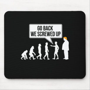 Rolig anti-trump evolution politisk humor musmatta