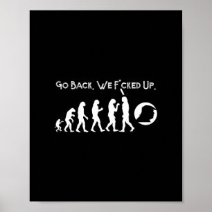 Rolig Anti Trump - Gå Ck! Trump Evolution Tröja Poster