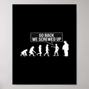 Rolig Anti Trump Go Ck Vi Sabotterade Trump Evolut Poster