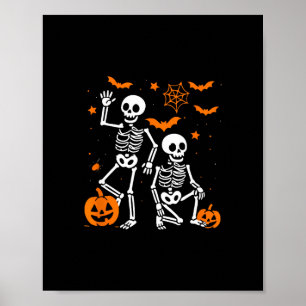Rolig Anti Trump Halloween-Skelett  Poster