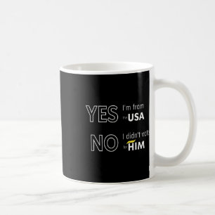 Rolig Anti Trump Jag Röstade Inte På Honom Europa Kaffemugg