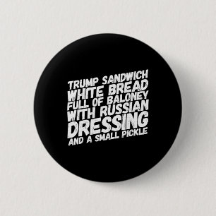 Rolig anti-trump-smörgås Åtala Trump Politisk  Knapp