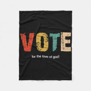 Rolig Anti Trump T-shirt - Rösta mot Trump Present Fleecefilt