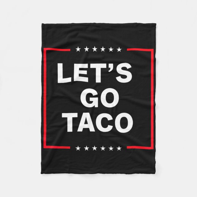 Rolig Anti Trump Taco  Fleecefilt (Framsidan)
