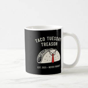 Rolig Anti-trump Taco Tisdag Politisk Protest Li Kaffemugg