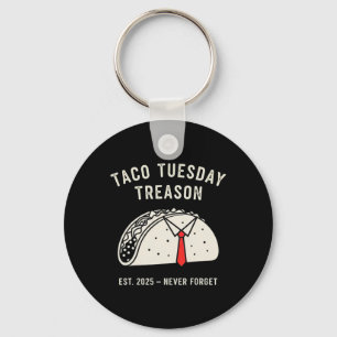 Rolig Anti-trump Taco Tisdag Politisk Protest Li Nyckelring