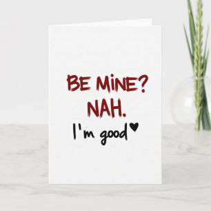 Rolig Anti-Valentin Jag Mår Bra Kort