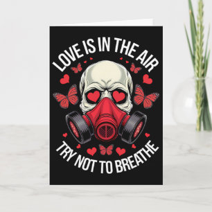 Rolig Anti-valentine Kärlek Är I Luften Försök Int Kort