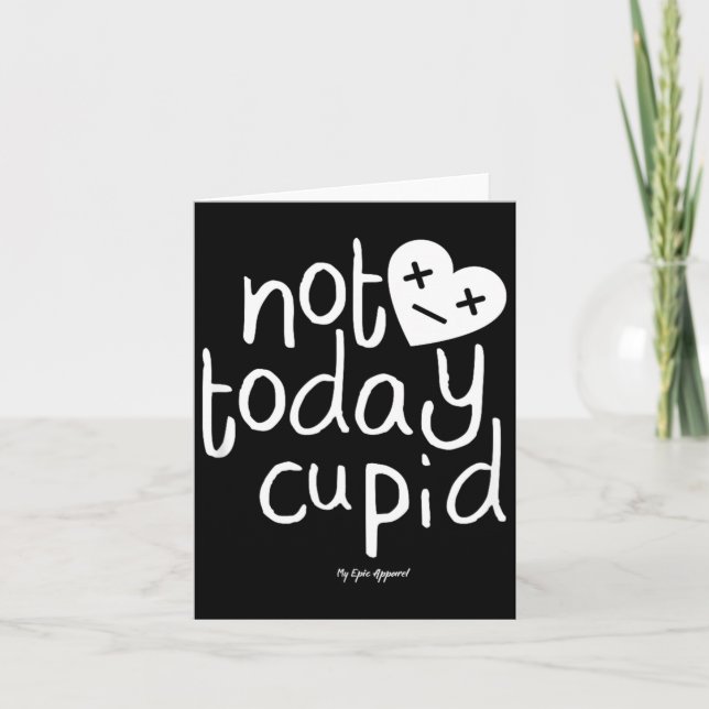 Rolig Anti Valentines Day - Dumma Singlar Cupid Kort (Framsida)