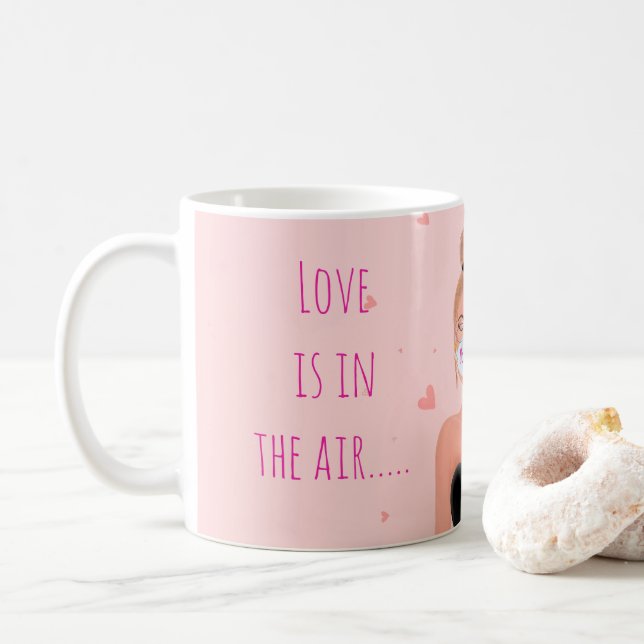 Rolig anti-valentinsdag  kaffemugg (Med munk)
