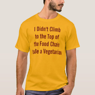 Rolig anti vegetarisk skjorta t-shirt