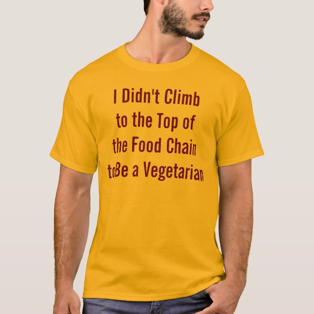 Rolig anti vegetarisk skjorta t-shirt (Framsida)