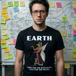 Rolig Antik UFO Annunaki Alien T Shirt