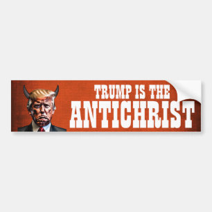 Rolig "Antikrist" Trump Bildekal