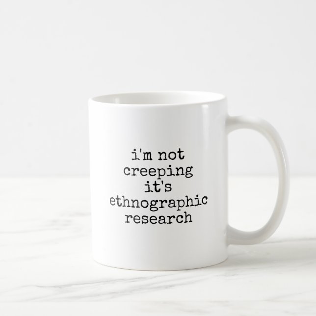 Rolig antropolog etnografisk forskning kaffemugg (Höger)