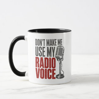 Rolig Använd Inte Min Röst På Radion Kaffe Mugg