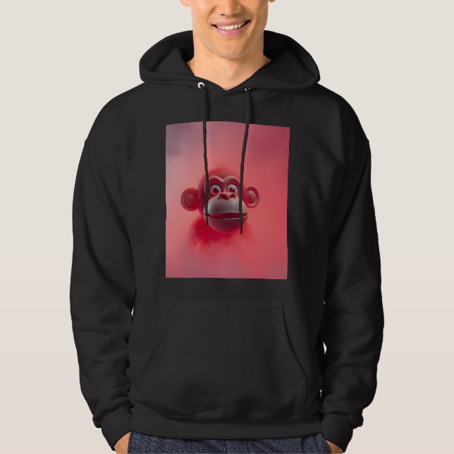 Rolig apa hoodie (Framsida)