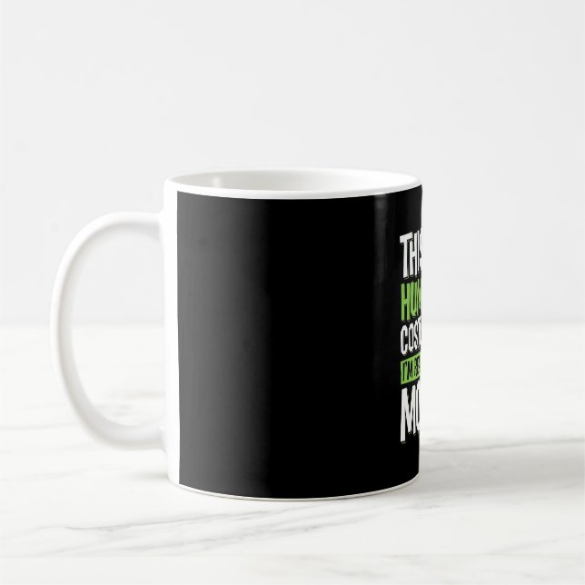 Rolig apa kostym Halloween vektor Kaffemugg (Vänster)