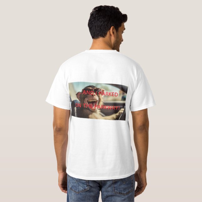 Rolig Apa TSHIRT T Shirt (Hel baksida)