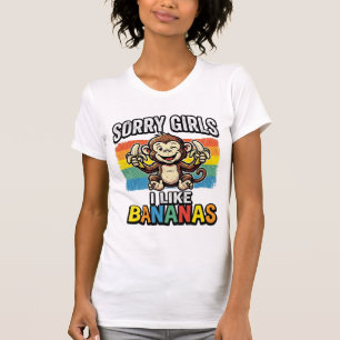 Rolig apbanan Vintage gravyr skjorta design T Shirt