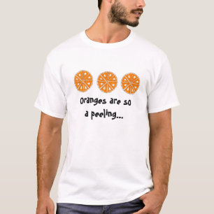 Rolig apelsinfrukt tee shirt