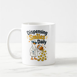 Rolig apotekare anka design kaffemugg