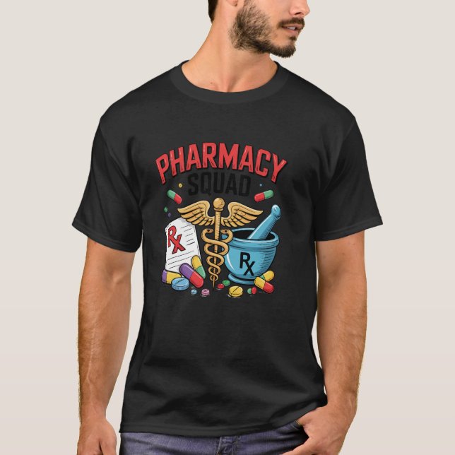 Rolig apotekstekniker CPhT apoteksassistent PTCE T Shirt (Framsida)