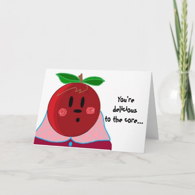 Rolig Apple Dam Födelsedag Kort (Framsida)