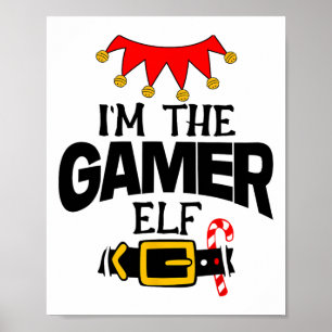 Rolig är jag klädseln för spelar-älvor jul familje poster