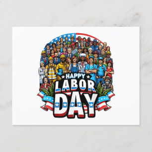 Rolig arbetsdag Glad amerikansk arbetsdag Tilläggskort